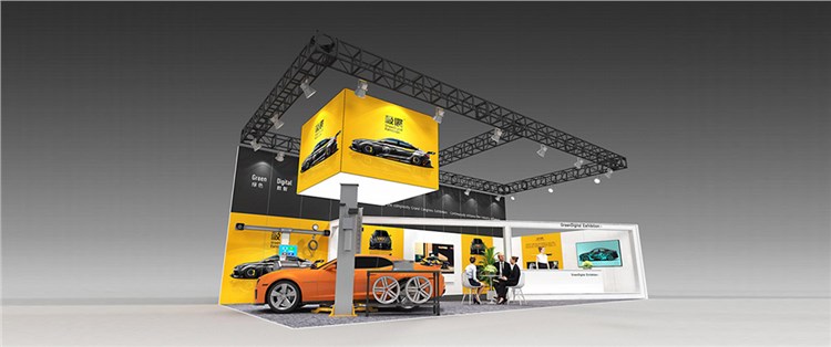 72㎡环保展台设计搭建方案