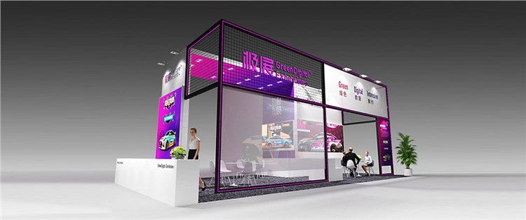 72㎡环保展台设计搭建方案